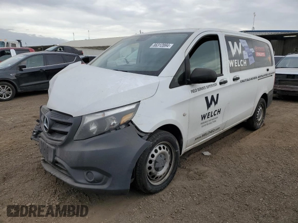 2019 Mercedes-Benz Metris Cargo z VIN WD3PG2EA9K3551630, wystawiony jako Copart lot #86312894 z przebiegiem 112 372 mil mil oraz Szkody całkowita. Historia ofert i sprzedaży dostępna na DreamBid. Obrazek 1.