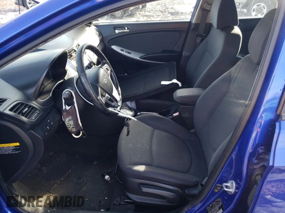 2012 Hyundai Accent SE with VIN KMHCU5AEXCU025845, listed as a Copart auction lot 86557364 with 117,262 mi miles and Salvage Title. Bid and sale history available at carsss.com. Image 7.
