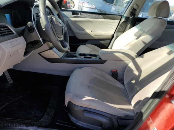 2017 Hyundai Sonata SE with VIN 5NPE24AF9HH476756, listed as a Copart auction lot 49695085 with 140,708 mi miles and Salvage Title. Bid and sale history available at carsss.com. Image 7.