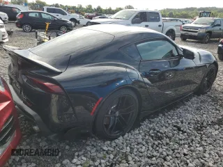 2022 Toyota GR Supra 3.0 with VIN WZ1DB0C07NW050424, listed as a Copart auction lot 65576944 with 0 mi miles and Salvage Title. Bid and sale history available at carsss.com. Image 3.