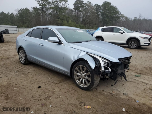 2017 Cadillac ATS Sedan Luxury RWD with VIN 1G6AB5RX8H0157611, listed as a Copart auction lot 45096355 with 53,633 mi miles and Salvage Title. Bid and sale history available at carsss.com. Image 4.