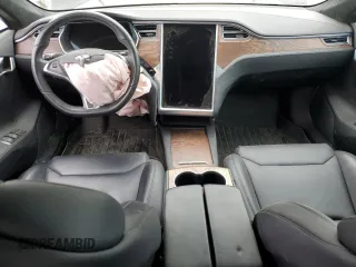2017 Tesla Model S 100D with VIN 5YJSA1E21HF218273, listed as a Copart auction lot 55598075 with Not provided miles and Salvage title. Bid and sale history available at DreamBid. Image 8.