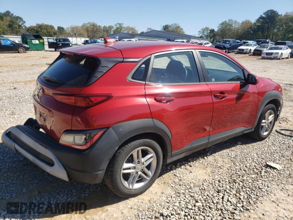 2022 Hyundai Kona Preferred with VIN KM8K22AB1NU766989, listed as a Copart auction lot 50651255 with 77,538 mi miles and Salvage Title. Bid and sale history available at carsss.com. Image 3.