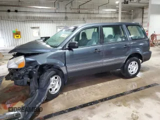 2005 Honda Pilot LX z VIN 2HKYF18175H556546, wystawiony jako Copart lot #56943435 z przebiegiem 163 377 mil mil oraz Szkoda całkowita • Salvage title. Historia ofert i sprzedaży dostępna na DreamBid. Obrazek 1.