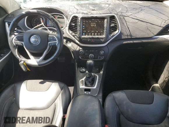 2018 Jeep Cherokee Latitude Plus with VIN 1C4PJMLX1JD579053, listed as a Copart auction lot 57329475 with 93,592 mi miles and Salvage title. Bid and sale history available at DreamBid. Image 8.