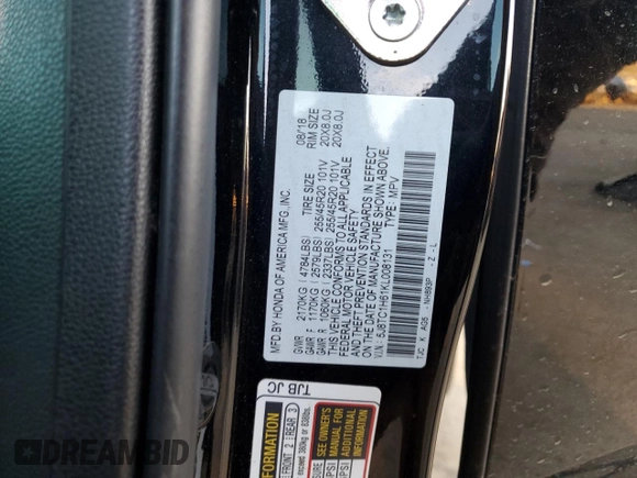 2019 Acura RDX w/A-Spec Pkg with VIN 5J8TC1H61KL008131, listed as a Copart auction lot 88170235 with 140,254 mi miles and Salvage title. Bid and sale history available at DreamBid. Image 12.