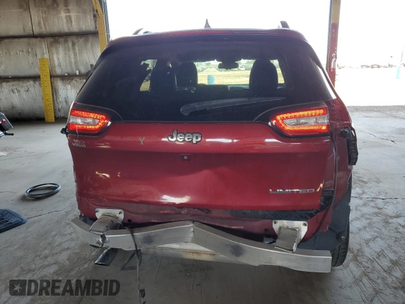 2016 Jeep Cherokee Limited with VIN 1C4PJLDB3GW229689, listed as a Copart auction lot 54898645 with 145,861 mi miles and Salvage title. Bid and sale history available at DreamBid. Image 6.