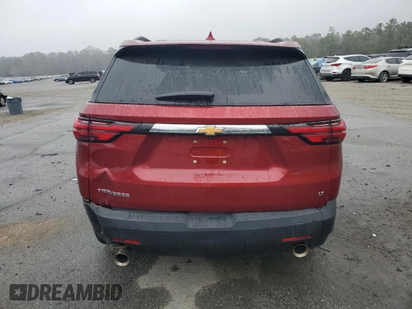 2022 Chevrolet Traverse LT Leather with VIN 1GNERHKW3NJ145246, listed as a Copart auction lot 44858215 with 75,606 mi miles and Salvage Title. Bid and sale history available at carsss.com. Image 6.