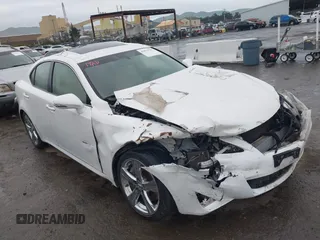 2011 Lexus IS with VIN JTHBE5C24B5028361, listed as a IAAI auction lot 41471750 with 95,313 mi miles. Bid and sale history available at carsss.com. Image 1.