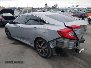 2019 Honda Civic Sport with VIN 2HGFC2F84KH576622, listed as a IAAI auction lot 41494019 with 87,495 mi miles and . Bid and sale history available at DreamBid. Image 3.