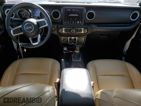 2018 Jeep Wrangler Unlimited Sahara with VIN 1C4HJXEG6JW112198, listed as a Copart auction lot 63412775 with 34,853 mi miles and Salvage title. Bid and sale history available at DreamBid. Image 8.