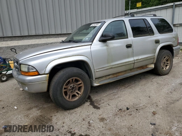 2003 Dodge Durango SLT with VIN 1D4HS48Z63F596484, listed as a Copart auction lot 43329125 with 187,608 mi miles and Salvage title. Bid and sale history available at DreamBid. Image 1.