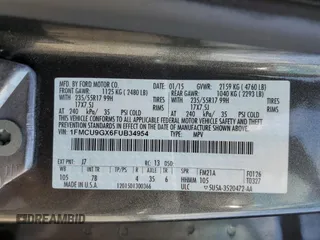 2015 Ford Escape SE with VIN 1FMCU9GX6FUB34954, listed as a Copart auction lot 53624795 with 93,276 mi miles and Salvage Title. Bid and sale history available at DreamBid. Image 13.