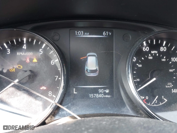 2017 Nissan Rogue SL with VIN 5N1AT2MT3HC823541, listed as a IAAI auction lot 41784901 with 157,840 mi miles. Bid and sale history available at carsss.com. Image 15.