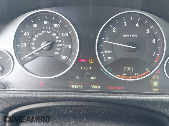 2014 BMW 3 Series 328i xDrive with VIN WBA3B3C56EJ981322, listed as a IAAI auction lot 42104530 with 104,376 mi miles. Bid and sale history available at carsss.com. Image 7.
