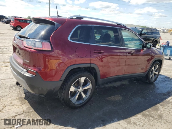 2019 Jeep Cherokee Limited with VIN 1C4PJLDB1KD171943, listed as a Copart auction lot 58273005 with 126,115 mi miles and Salvage title. Bid and sale history available at DreamBid. Image 3.