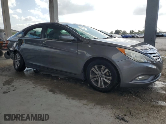 2013 Hyundai Sonata GLS with VIN 5NPEB4AC4DH751790, listed as a Copart auction lot 54419285 with 91,728 mi miles and Salvage Title. Bid and sale history available at carsss.com. Image 4.