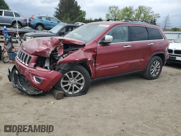 2014 Jeep Grand Cherokee Limited with VIN 1C4RJFBG3EC101265, listed as a Copart auction lot 53833235 with Not Provided miles and Salvage Title. Bid and sale history available at DreamBid. Image 1.