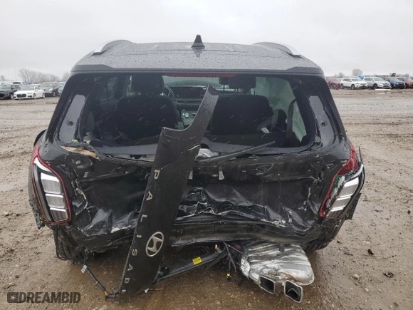 2024 Hyundai Palisade Limited with VIN KM8R5DGE4RU729752, listed as a Copart auction lot 47844855 with 0 mi miles and Salvage Title. Bid and sale history available at carsss.com. Image 6.