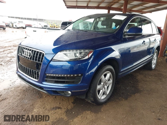 2015 Audi Q7 Premium Plus with VIN WA1LGAFE7FD010831, listed as a IAAI auction lot 41746007 with 106,796 mi miles and . Bid and sale history available at DreamBid. Image 20.
