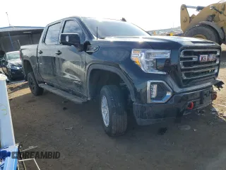 2021 GMC Sierra 1500 AT4 with VIN 3GTP9EEL7MG261132, listed as a Copart auction lot 46317815 with 78,458 mi miles and Salvage Title. Bid and sale history available at carsss.com. Image 4.