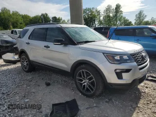 2018 Ford Explorer Sport with VIN 1FM5K8GT1JGB54297, listed as a Copart auction lot 58525625 with 84,899 mi miles and Clean title. Bid and sale history available at DreamBid. Image 4.