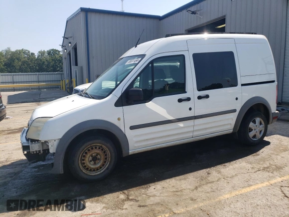 2013 Ford Transit Connect XL with VIN NM0LS6AN4DT129378, listed as a Copart auction lot 68691494 with 153,450 mi miles and Salvage Title. Bid and sale history available at carsss.com. Image 1.