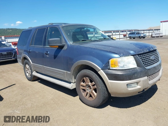 2003 Ford Expedition Eddie Bauer with VIN 1FMFU18L43LC14832, listed as a IAAI auction lot 42580043 with 167,130 mi miles and . Bid and sale history available at DreamBid. Image 1.