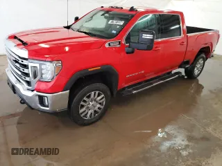 2023 GMC Sierra 2500HD SLE z VIN 1GT49MEY8PF197682, wystawiony jako Copart lot #77901334 z przebiegiem 136 120 mil mil oraz Czysty tytuł • Clean title. Historia ofert i sprzedaży dostępna na DreamBid. Obrazek 1.