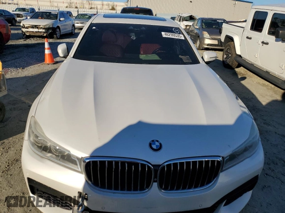 2017 BMW 7 Series 750i with VIN WBA7F0C51HGM21052, listed as a Copart auction lot 46299535 with 85,765 mi miles and Clean title. Bid and sale history available at DreamBid. Image 5.