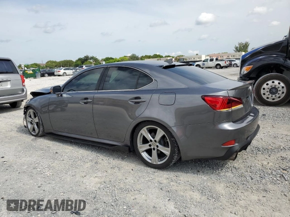 2013 Lexus IS 250 with VIN JTHBF5C24D5192600, listed as a Copart auction lot 58946155 with 144,022 mi miles and Salvage title. Bid and sale history available at DreamBid. Image 2.