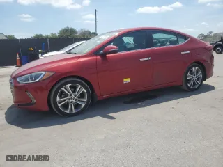 2017 Hyundai Elantra SE with VIN KMHD84LF1HU263695, listed as a Copart auction lot 54010605 with 43,259 mi miles and Salvage Title. Bid and sale history available at carsss.com. Image 1.