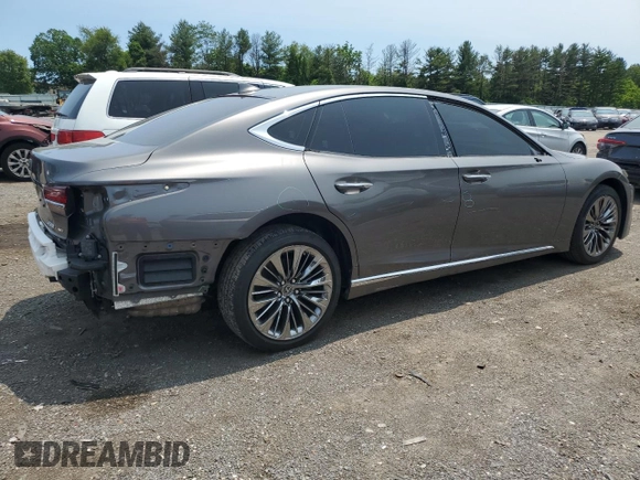 2019 Lexus LS 500 with VIN JTHC51FF0K5006854, listed as a Copart auction lot 59054025 with 59,267 mi miles and Salvage title. Bid and sale history available at DreamBid. Image 3.