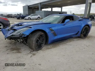 2019 Chevrolet Corvette Grand Sport 1LT with VIN 1G1YW2D73K5114299, listed as a Copart auction lot 48708685 with 56,131 mi miles and Salvage title. Bid and sale history available at DreamBid. Image 1.