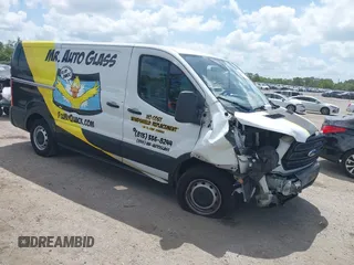 2019 Ford Transit with VIN 1FTYE1YM5KKB75711, listed as a IAAI auction lot 41955441 with 170,306 mi miles. Bid and sale history available at carsss.com. Image 1.