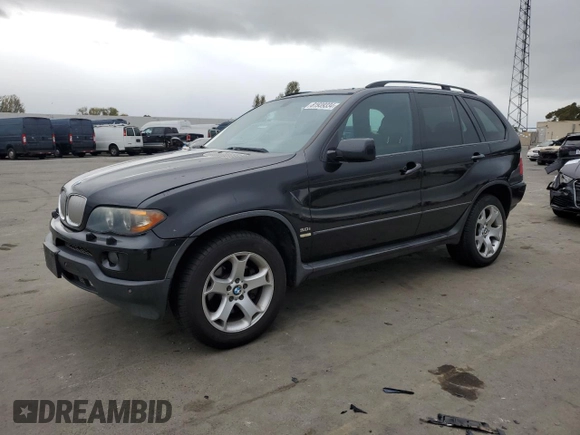 2006 BMW X5 3.0i with VIN 5UXFA13596LY26193, listed as a Copart auction lot 81939334 with 192,918 mi miles and Salvage Title. Bid and sale history available at carsss.com. Image 1.