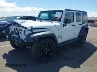 2017 Jeep Wrangler Unlimited Sport with VIN 1C4BJWDG6HL711082, listed as a IAAI auction lot 42036092 with 52,400 mi miles. Bid and sale history available at carsss.com. Image 17.