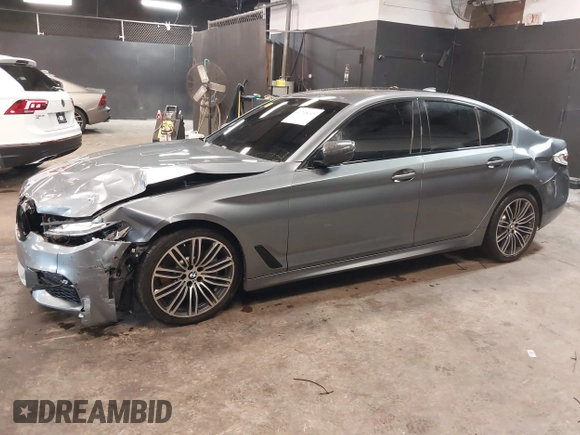 2019 BMW 5 Series 530i xDrive with VIN WBAJA7C54KG911943, listed as a IAAI auction lot 41708165 with 92,948 mi miles. Bid and sale history available at carsss.com. Image 14.