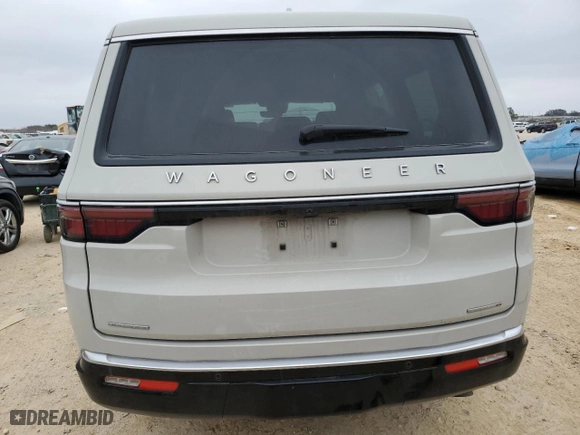 2022 Jeep Wagoneer Series III with VIN 1C4SJVDT9NS212446, listed as a Copart auction lot 49288995 with 61,788 mi miles and Salvage Title. Bid and sale history available at carsss.com. Image 6.