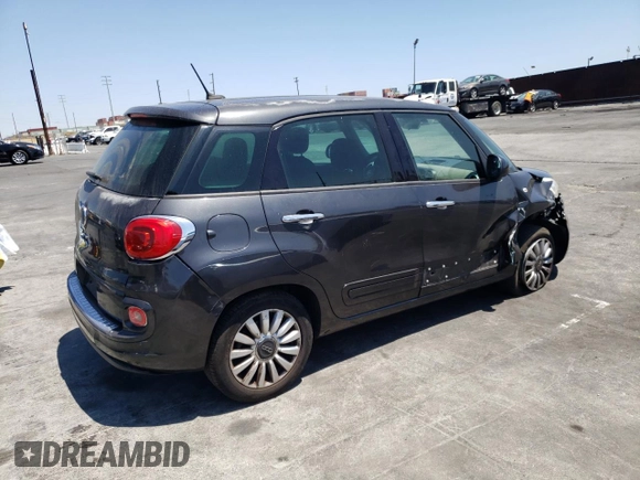 2014 FIAT 500L Easy with VIN ZFBCFABH6EZ027696, listed as a Copart auction lot 64708874 with 93,284 mi miles and Salvage Title. Bid and sale history available at carsss.com. Image 3.