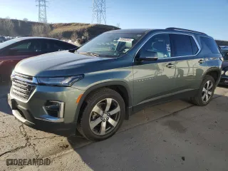 2023 Chevrolet Traverse LT Leather with VIN 1GNEVHKW8PJ190861, listed as a Copart auction lot 49585885 with 53,488 mi miles and Salvage Title. Bid and sale history available at carsss.com. Image 1.