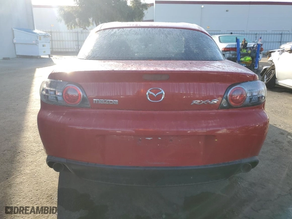 2004 Mazda RX-8 with VIN JM1FE173340103274, listed as a Copart auction lot 80391344 with 0 mi miles and Salvage Title. Bid and sale history available at carsss.com. Image 6.