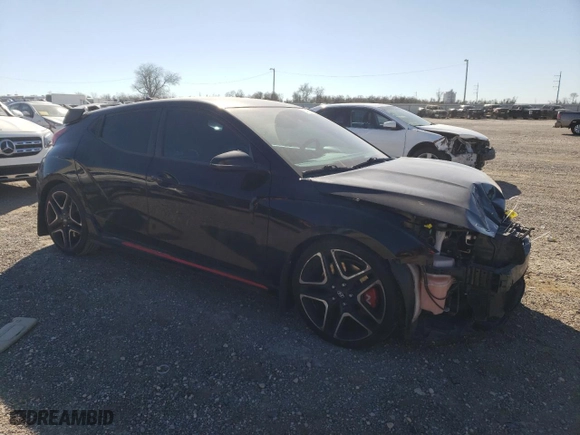 2021 Hyundai Veloster N with VIN KMHT36AH9MU010337, listed as a Copart auction lot 87407014 with 47,193 mi miles and Salvage Title. Bid and sale history available at carsss.com. Image 4.