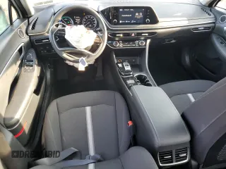 2022 Hyundai Sonata Hybrid Blue with VIN KMHL24JJ6NA038075, listed as a Copart auction lot 86446664 with 18,836 mi miles and Salvage Title. Bid and sale history available at carsss.com. Image 8.