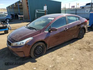 2017 Kia Forte LX with VIN 3KPFK4A7XHE025479, listed as a Copart auction lot 46625795 with 104,038 mi miles and Salvage Title. Bid and sale history available at carsss.com. Image 1.
