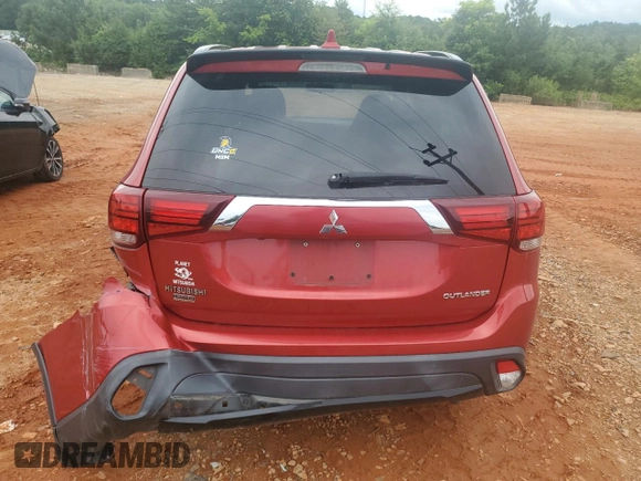 2018 Mitsubishi Outlander SE with VIN JA4AD3A35JZ059894, listed as a Copart auction lot 61015595 with 121,530 mi miles and Salvage title. Bid and sale history available at DreamBid. Image 6.