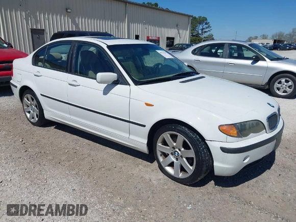 2003 BMW 3 Series 325i with VIN WBAET37403NJ38665, listed as a IAAI auction lot 41725205 with 267,000 mi miles and . Bid and sale history available at DreamBid. Image 1.