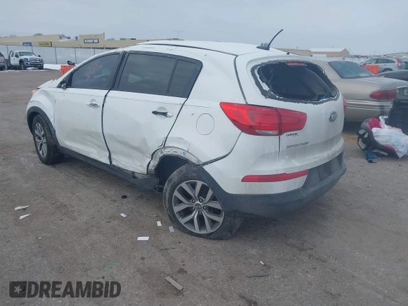 2016 Kia Sportage LX with VIN KNDPB3AC1G7880663, listed as a IAAI auction lot 41382751 with 146,098 mi miles. Bid and sale history available at carsss.com. Image 6.