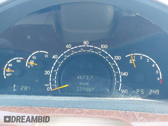 2002 Mercedes-Benz S-Class 4.3L with VIN WDBNG70J92A241196, listed as a IAAI auction lot 41614084 with 0 mi miles. Bid and sale history available at carsss.com. Image 7.