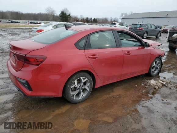 2021 Kia Forte LXS with VIN 3KPF24AD1ME390164, listed as a Copart auction lot 43323125 with 59,380 mi miles and Salvage Title. Bid and sale history available at carsss.com. Image 3.